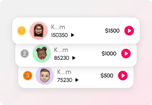 Creator leaderboard screenshot