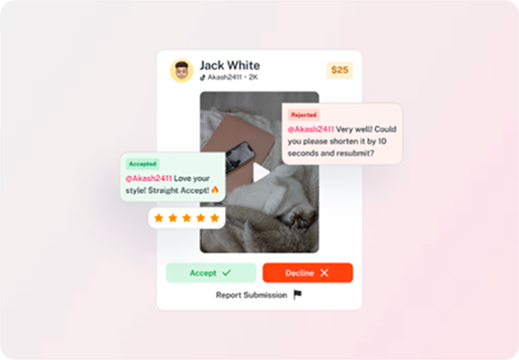 Bid review chat screenshot